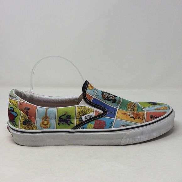 Vans Loteria Don Clemente Dia De Los Muertos Classic Slip On Womens 12 Mens 10.5 main image 13
